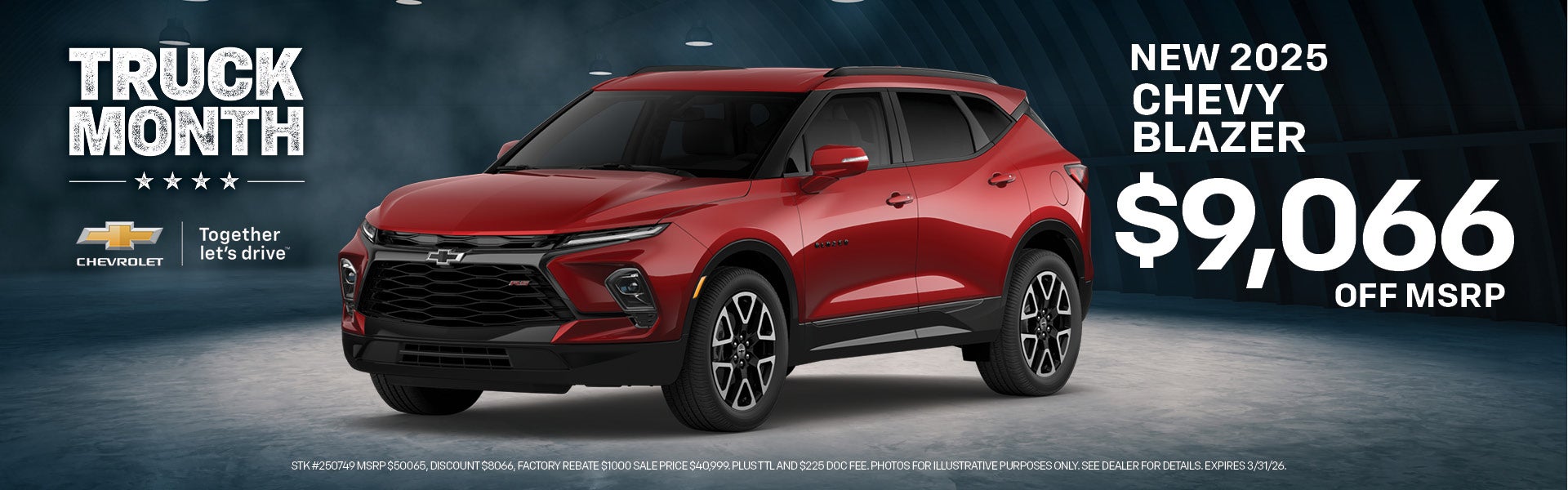 New 2025 Blazer $9066 off MSRP